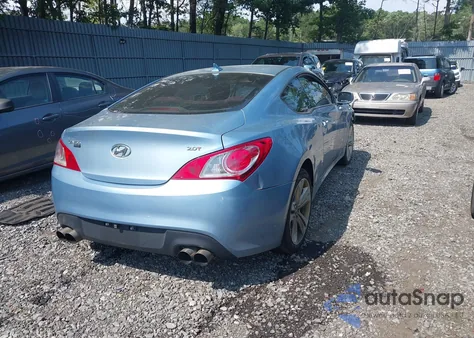 2010 Hyundai Genesis 2.0T z USA, uszkodzony, nr VIN KMHHT6KD1AU012578